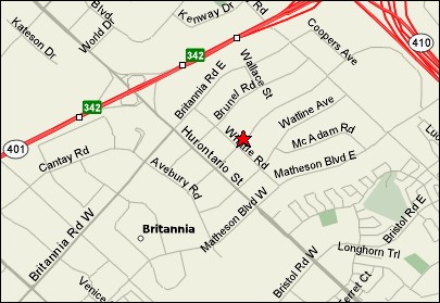 Current Express location map